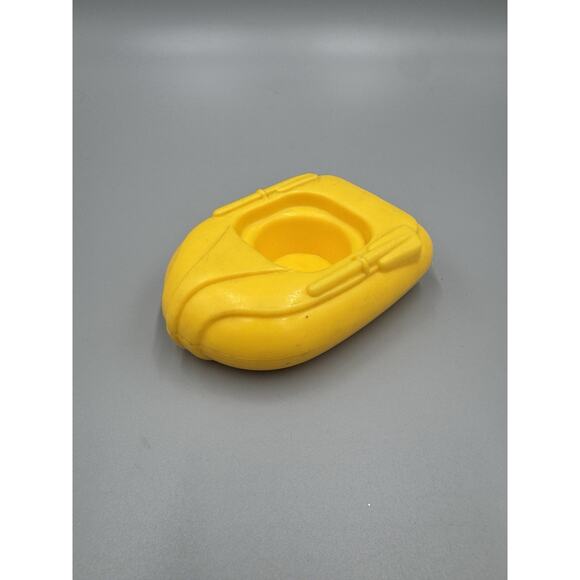 Gabriel Industries 1982 Plastic Yellow Row Boat 5” - Picture 1 of 8